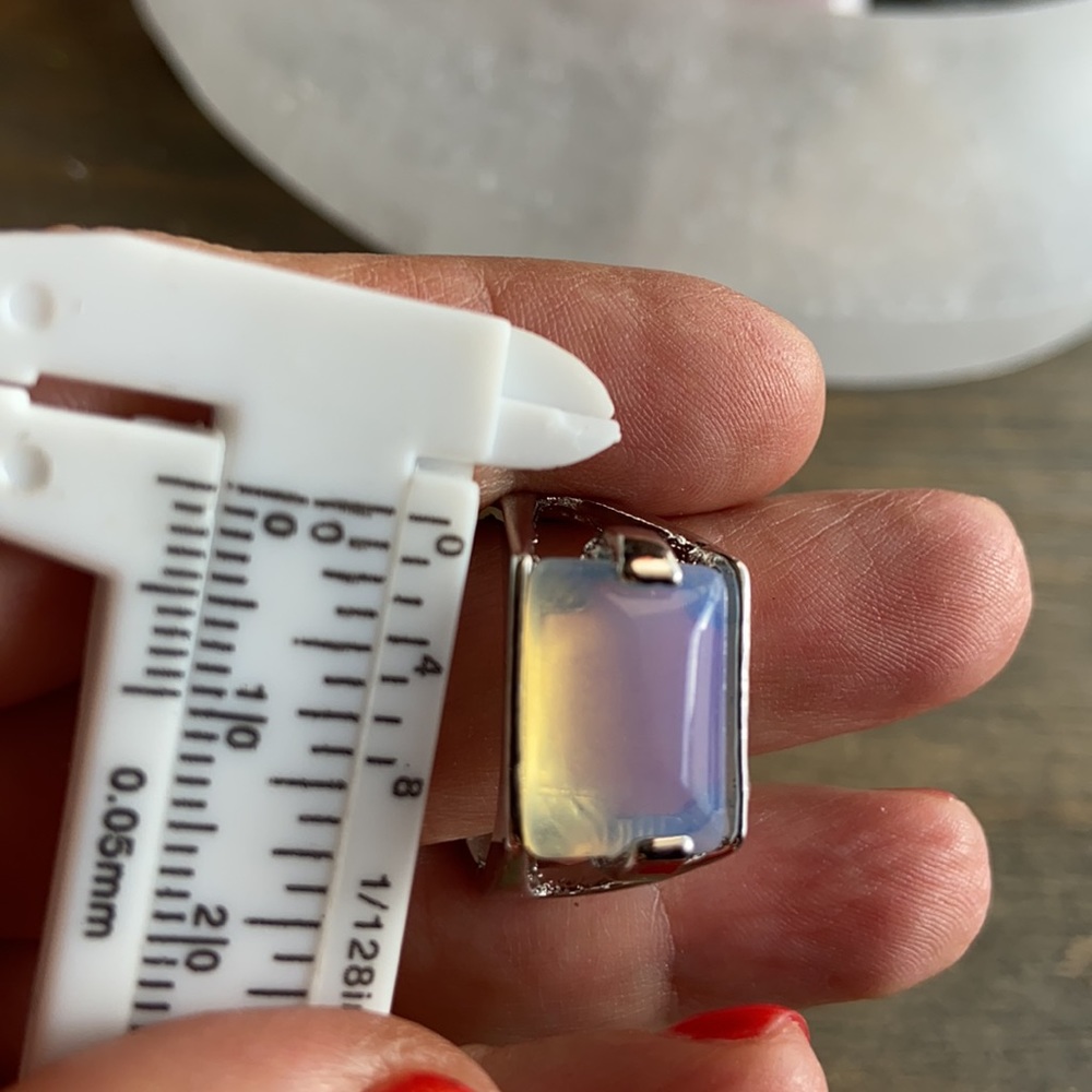 Silver Opalite Boho Ring - image 6